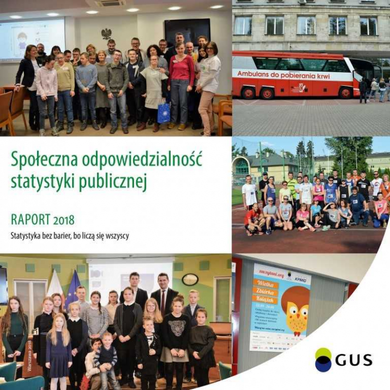 Grafika promująca publikację Raport CSR 2018